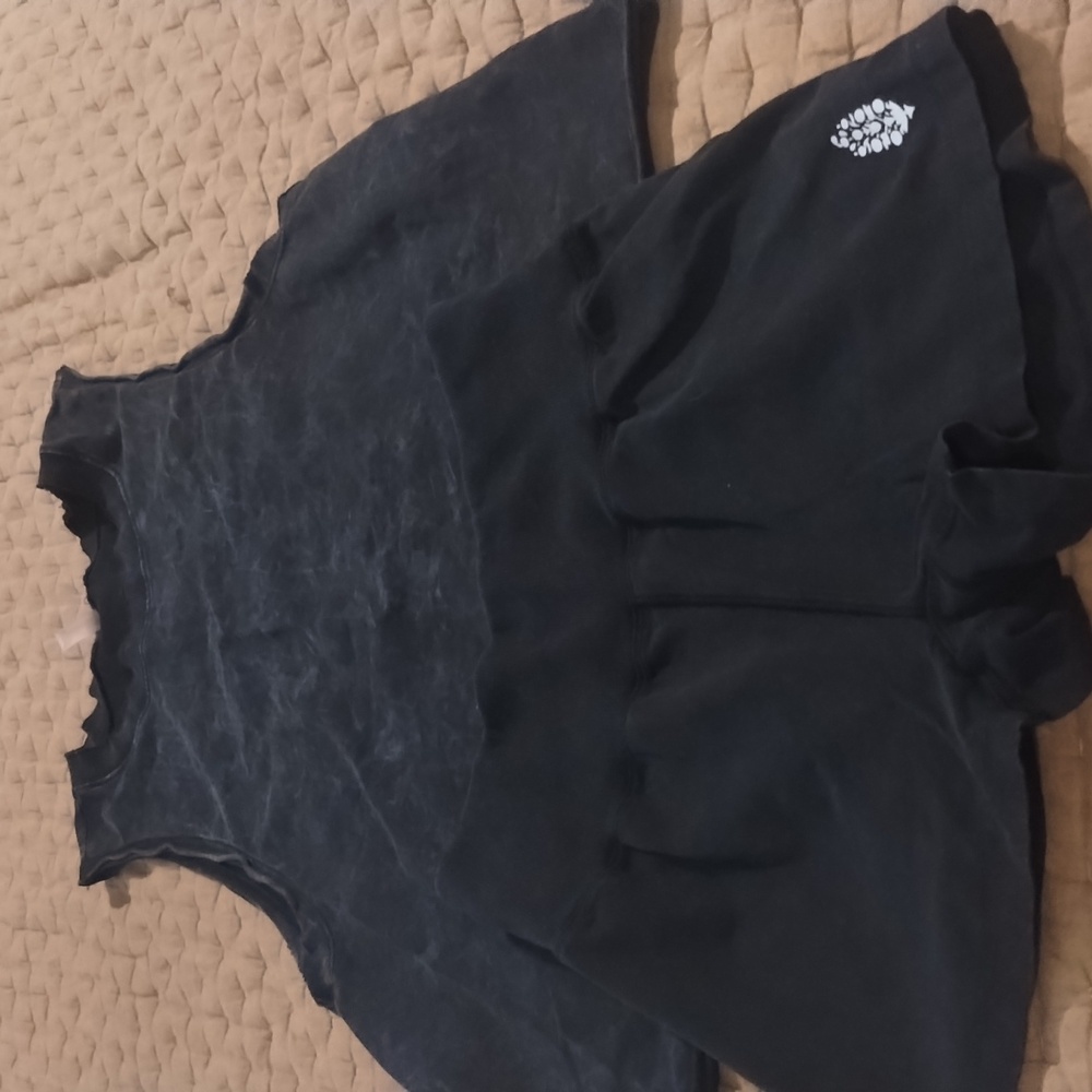 FP Movement by Free People Black Tank and Shorts Set
